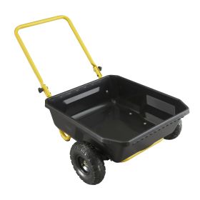 GCR-4 4 cu. ft. Poly Yard Cart;  300-Pound Capacity;  Black