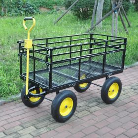 Big Wagon Cart Garden cart trucks make it easier to transport firewood Yellow+BlackB