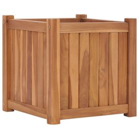 Raised Bed 15.7"x15.7"x15.7" Solid Wood Teak