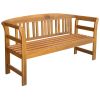 Patio Bench 61.8" Solid Acacia Wood