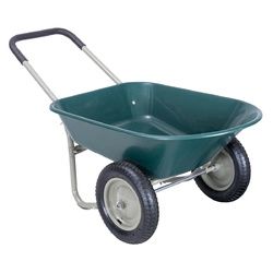 2 Tire Wheelbarrow Garden Cart Heavy-duty Dolly Utility Cart