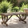 Patio Coffee Table 35.4"x19.7"x15.7" Solid Wood Fir