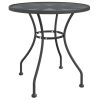 Patio Table Ø31.5"x28.3" Expanded Metal Mesh Anthracite