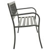 Patio Bench 49.2" Steel Gray