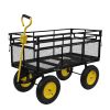 Big Wagon Cart Garden cart trucks make it easier to transport firewood Yellow+BlackB