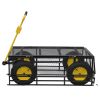 Big Wagon Cart Garden cart trucks make it easier to transport firewood Yellow+BlackB