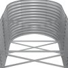 Patio Raised Bed Powder-coated Steel 201.6"x31.5"x26.8" Gray