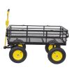 Big Wagon Cart Garden cart trucks make it easier to transport firewood Yellow+BlackB