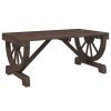 Patio Coffee Table 35.4"x19.7"x15.7" Solid Wood Fir