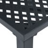 Patio Chairs 4 pcs Mesh Design Steel Black