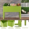 24.5 x 12.5 Inch Outdoor Elevated Garden Plant Stand Flower Bed Box