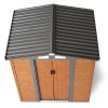 5' X 6'Ft  Tool storage shed - brown