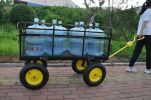 Big Wagon Cart Garden cart trucks make it easier to transport firewood Yellow+BlackB