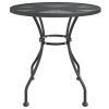 Patio Table Ø31.5"x28.3" Expanded Metal Mesh Anthracite