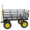 Big Wagon Cart Garden cart trucks make it easier to transport firewood Yellow+BlackB