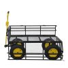 Big Wagon Cart Garden cart trucks make it easier to transport firewood Yellow+BlackB