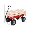 97x43x78cm Garden Iron Wood Four Wheel Garden Wagon RT