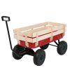 97x43x78cm Garden Iron Wood Four Wheel Garden Wagon RT