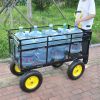 Big Wagon Cart Garden cart trucks make it easier to transport firewood Yellow+BlackB