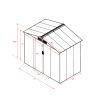 5' X 6'Ft  Tool storage shed - brown