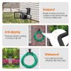 Heavy Duty Iron Hose Holder Wall Mounted Hose Hanger Hose Reel with 66LBS Load 3 Screws for Garden Garage Yard Workshop