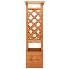 Trellis Planter with Arch 19.3"x15.4"x51.2" Firwood