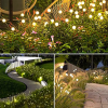 Solar Garden Lights;  2 Pack LED Solar Firefly Lights