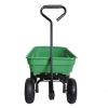 folding wagon  Poly Garden Dump Cart with Steel Frame and 10-in. Pneumatic Tires;  300-Pound Capacity