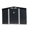 8' x 8'ft Outdoor Storage Shed Kit-Perfect to Store Patio Furniture, Garden Tools Bike Accessories, Beach Chairs and Lawn Mower XH