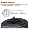 FLORIAX Heavy Duty Rubber Soaker Hose 1/2 inDripping Water Hose 70% Water Saving Perfect for Garden Flowers Beds