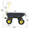 folding wagon  Poly Garden Dump Cart with Steel Frame and 10-in. Pneumatic Tires;  300-Pound Capacity