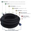 FLORIAX Heavy Duty Rubber Soaker Hose 1/2 inDripping Water Hose 70% Water Saving Perfect for Garden Flowers Beds