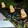 Solar Owl Garden Light Owl Solar Lamp Parrot Lawn Light Solar Lights Outdoor Solar Light Animal Pixie Lawn Lamp Waterproof Decor